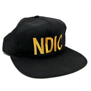 Vintage 80’s NDIC National Drug Intelligence Center Black Hat USA Made
